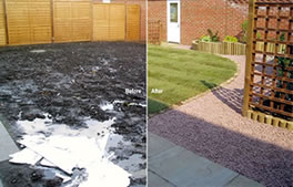see images of our work compared to before
