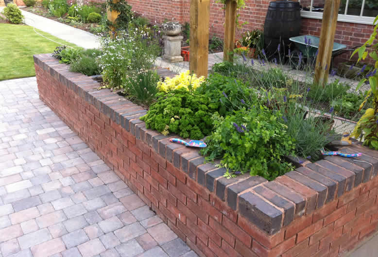 sleepers and raised beds by Hartley Landscapes
